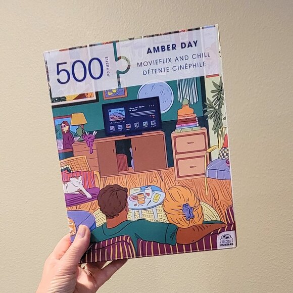 MOVIEFLIX AND CHILL by SpinMaster JIGSAW PUZZLE 500 pieces - Picture 1 of 6